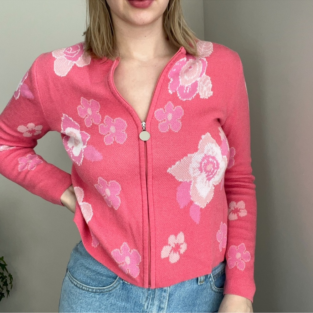 Y2K Floral Sweater